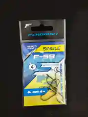 Крючrb FLAGMAN F-592BH. с насечками, для спиннинга микрождига, ловли на тюльку
