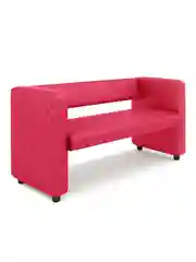 Красный офисный диван MONOFIX "Йокки" эко кожа, для салона, на балкон