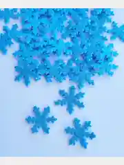 Снежинки из фоамирана для рукоделия, декора, набор 20 штук, 2,5 см