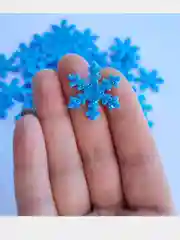 Снежинки из фоамирана для рукоделия, декора, набор 20 штук, 2,5 см