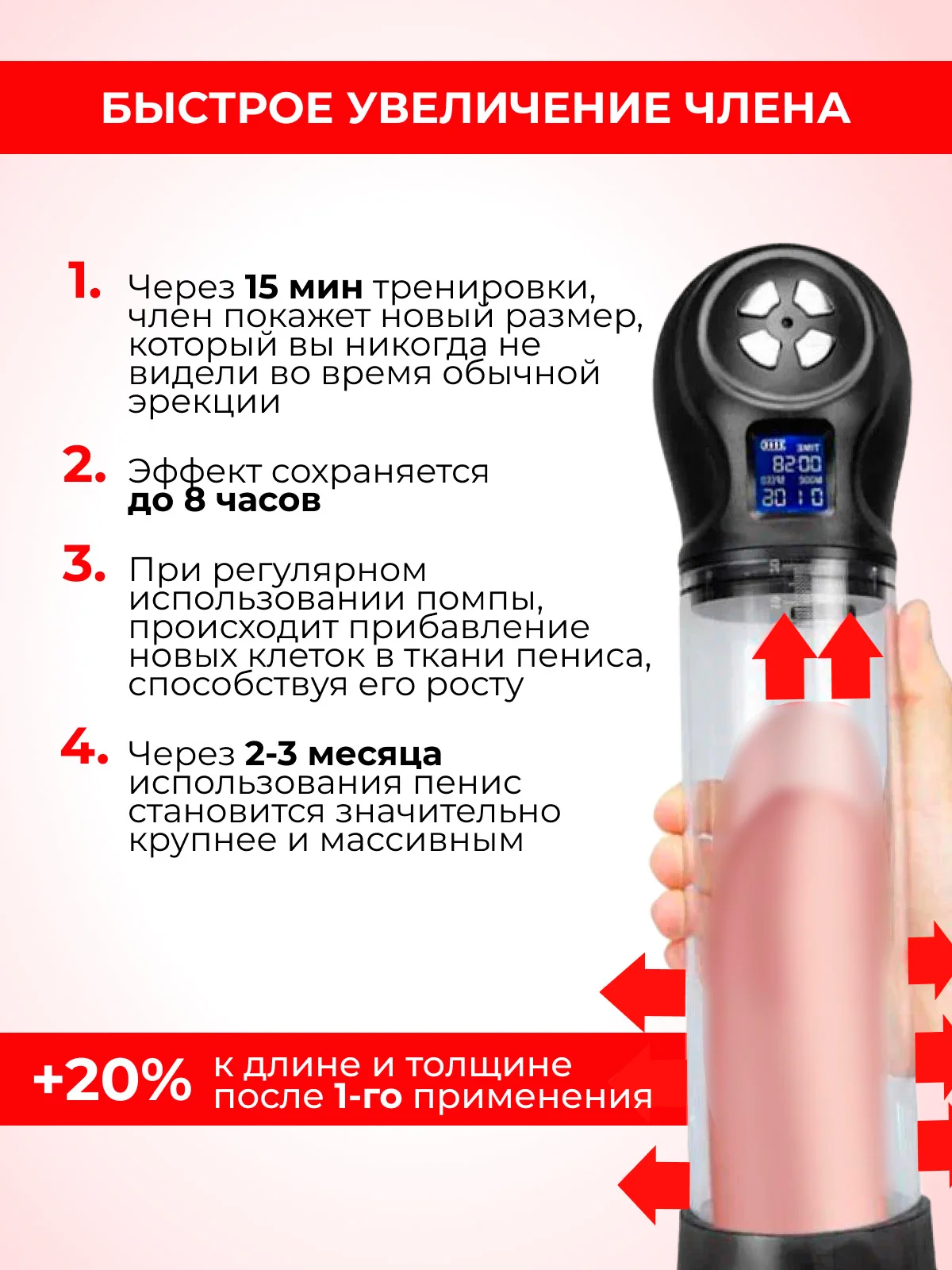 Вакуумная помпа для мужчин