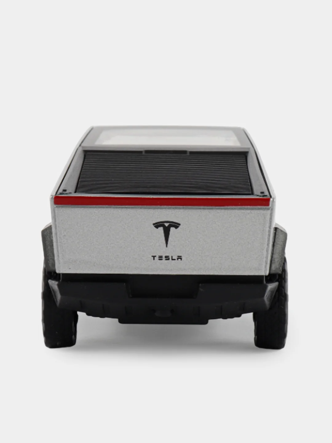 Серый металлик машина "Tesla Cybertruck" 13,7 см, Технопарк, открываются передние двери и багажник,металл