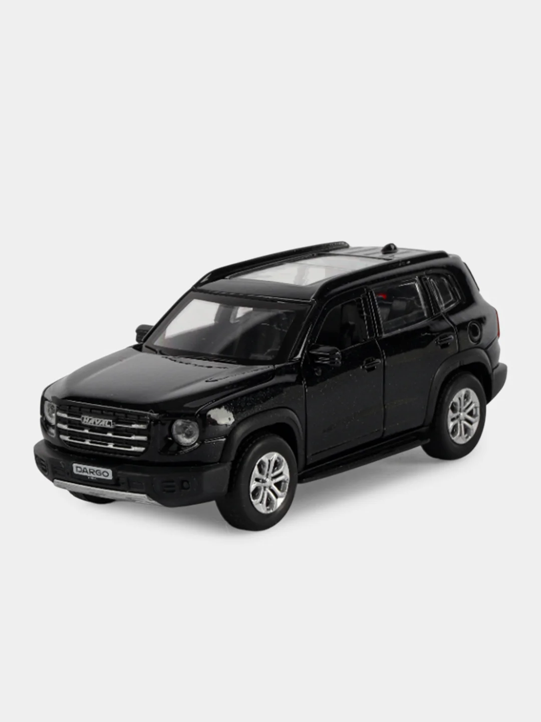 Черный машина "Haval Dargo" 12 см, Технопарк, открываются передние двери и багажник, металл