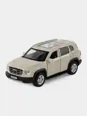 Серебряный машина "Haval Dargo" 12 см, Технопарк, открываются передние двери и багажник, металл
