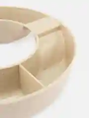 Молочный тарелка на стакан для закусок, многофункциональная чаша для попкорна с 4 отделениями