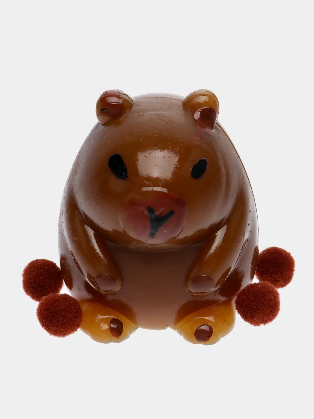 Коричневый сквиш лапка, игрушка-антистресс, кошачья лапка, лапка котика
