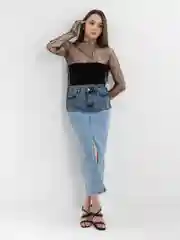 Лонгслив сетка с топом