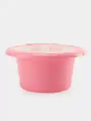 Розовый горшок детский с крышкой