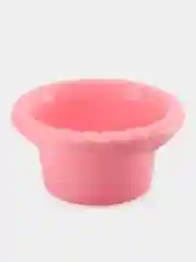 Розовый горшок детский с крышкой