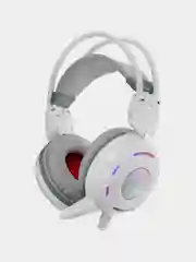 Игровые наушники A4Tech Bloody G300, с подсветкой и микрофоном, белые