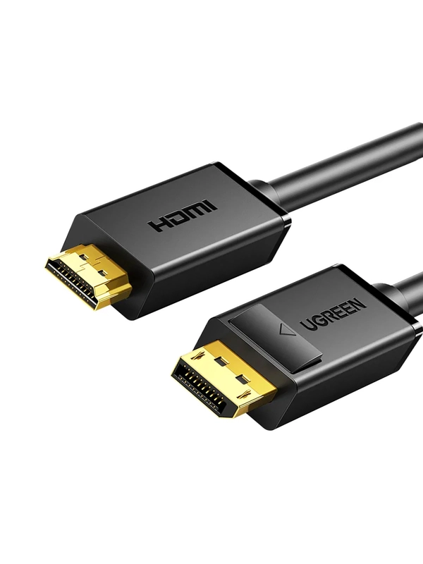 Кабель UGREEN DP101 (10203) DP Male to HDMI Male Cable. Длина: 3м. Цвет: черный