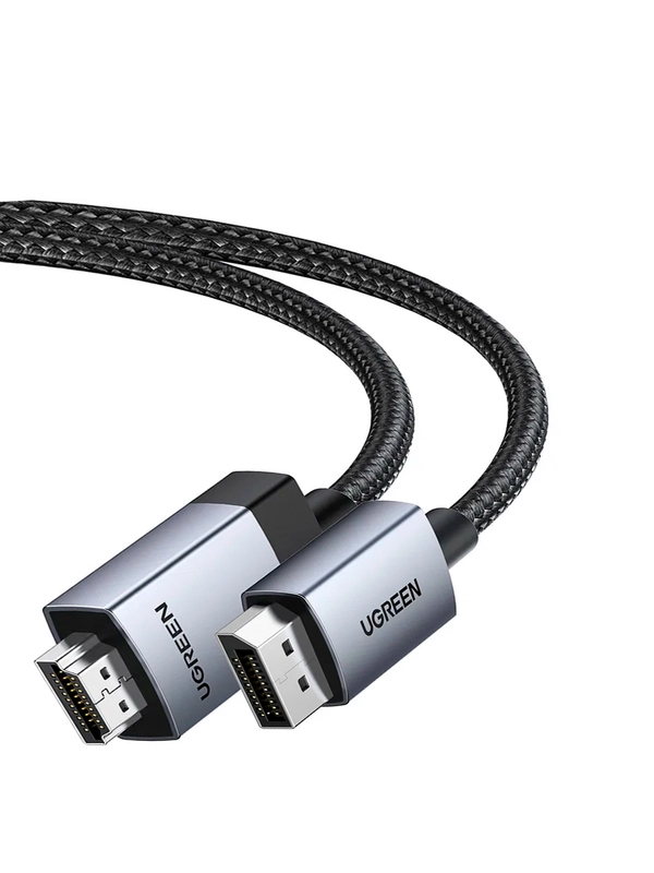 Кабель UGREEN DP119 (25491) DP to HDMI 4K Cable. Длина: 3м. Цвет: черно-серебристый