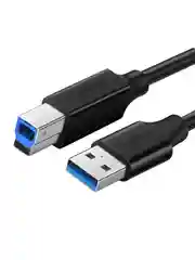 Черный кабель UGREEN US210 (10372) USB 3.0 AM to BM Print Cable. Длина: 2 м. Цвет: черный