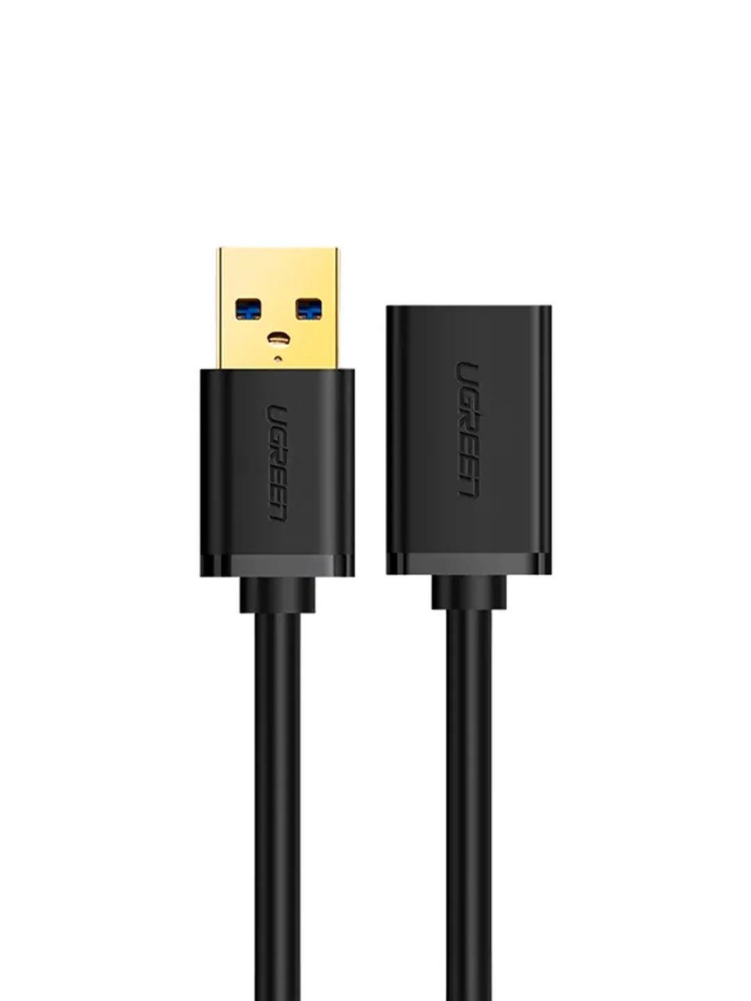 Черный кабель UGREEN US115 (10495) USB 3.0 Extension Cable Aluminum Case. Длина: 1м Цвет: черный
