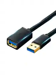 Черный кабель UGREEN US115 (10495) USB 3.0 Extension Cable Aluminum Case. Длина: 1м Цвет: черный