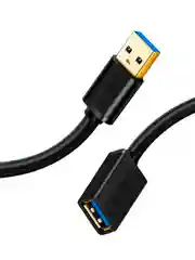 Черный кабель UGREEN US115 (10495) USB 3.0 Extension Cable Aluminum Case. Длина: 1м Цвет: черный