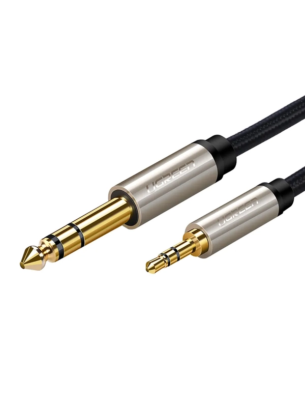 Кабель UGREEN AV127 (10625) 3.5mm to 6.35mm TRS Stereo Audio Cable. Длина: 1 м.