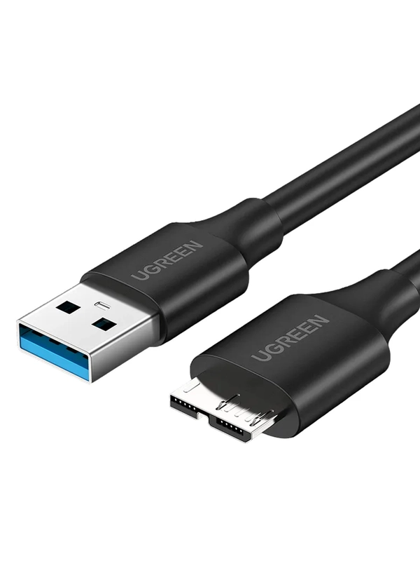 Кабель UGREEN US130 (10841) USB 3.0 A Male to Micro USB 3.0 Male Cable. Длина: 1м.