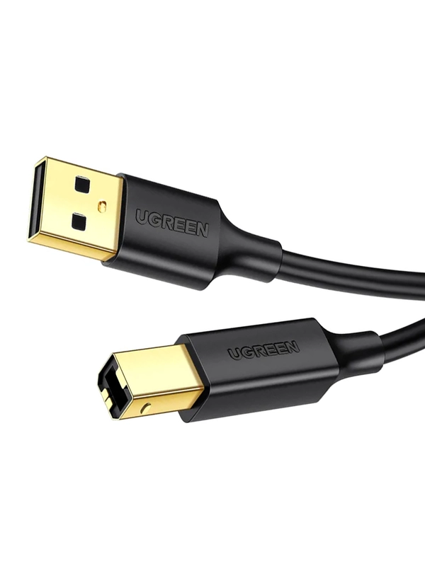 Кабель для принтера UGREEN US135 (20847) USB 2.0 A(m) to USB-B(m) Print Cable. Длина: 2 м.