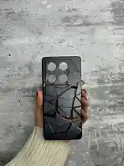 Тёмно-серый чехол для Infinix GT 20 PRO с принтом, с рисунком (Инфиникс ГТ 20 Про)