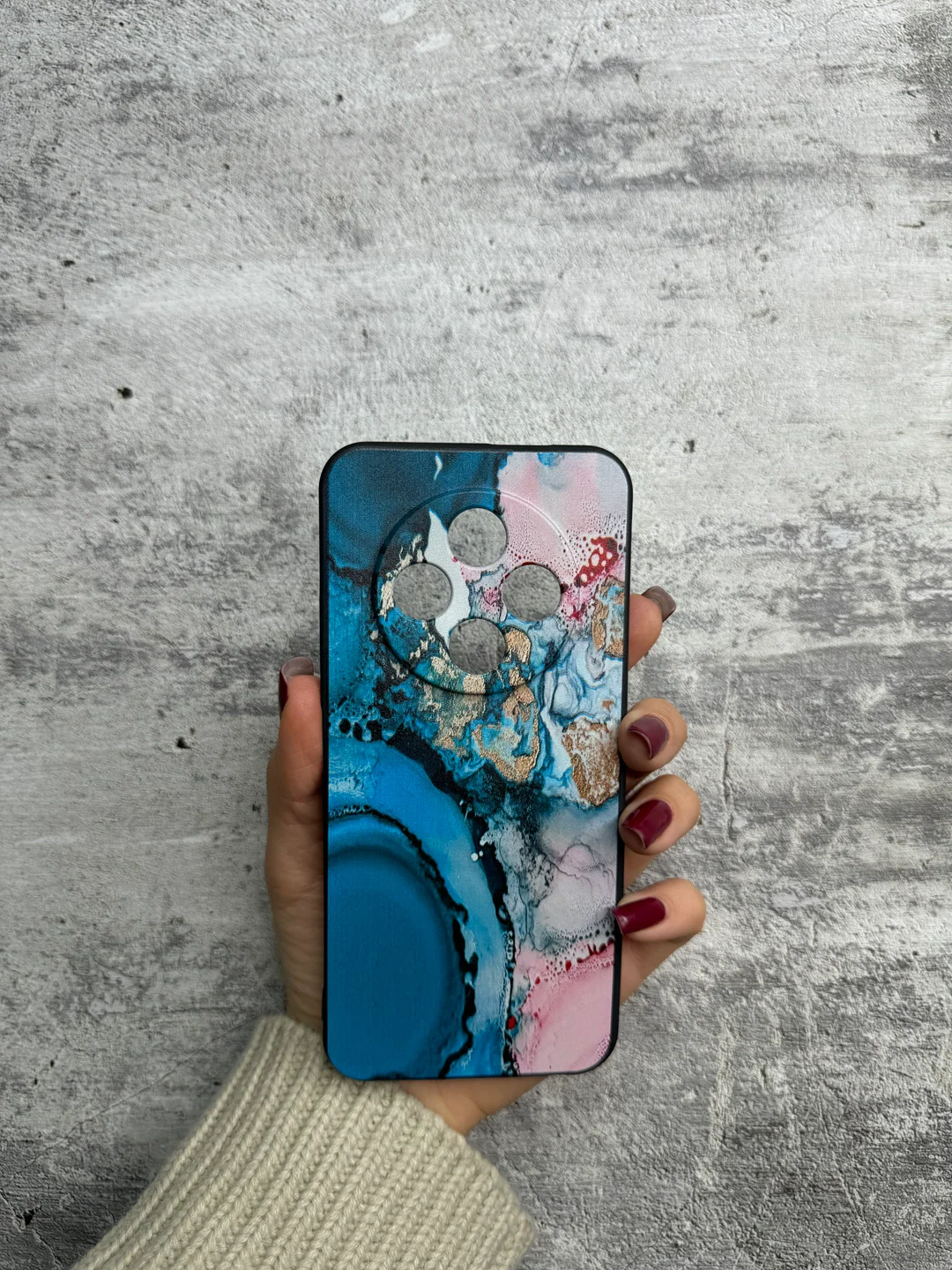 Фуксия чехол для Tecno Spark 30C с принтом, с рисунком (Техно Спарк 30С)