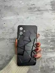 Тёмно-серый чехол для Samsung Galaxy A06 с принтом, с рисунком (Самсунг Галакси А06)