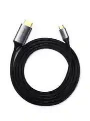 Серый кабель UGREEN MM142 (50570) USB-C to HDMI Male to Male Cable Aluminum Shell. Длина: 1,5 м.