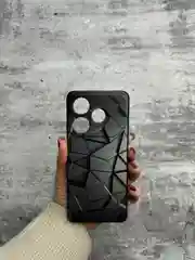 Тёмно-серый чехол для Tecno Pova 6 NEO с принтом, с рисунком (Техно Пова 6 Нео)