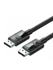 Черный кабель UGREEN DP114 (80394) DP 1.4 Male to Male Plastic Case Braided Cable. Длина: 5м.