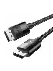 Черный кабель UGREEN DP114 (80394) DP 1.4 Male to Male Plastic Case Braided Cable. Длина: 5м.
