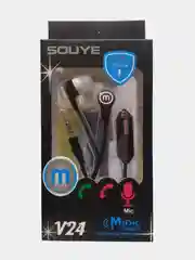 Наушники вакуумные проводные с микрофоном, 3,5 мм jack