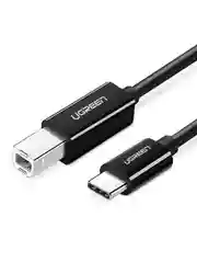 Черный кабель UGREEN US241 (80811) USB-C 2.0 To USB-B 2.0 Print Cable