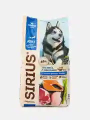 Сухой корм премиум-класса СИРИУС (SIRIUS) для взрослых собак три мяса с овощами 15кг