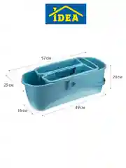 Светло-синий ведро с органайзером 17л Гранд IDEA