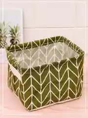 Зелёный хаки ящик, коробка, корзина для хранения из ткани, органайзер