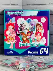 Пазл детский Мозаика для девочек Энчантималс Enchantimals 64 лесная фея принцесса питомцы