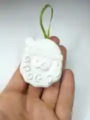 Лесной зеленый новогодний подарочный набор детям.Фигурки из гипса для раскрашивания с красками