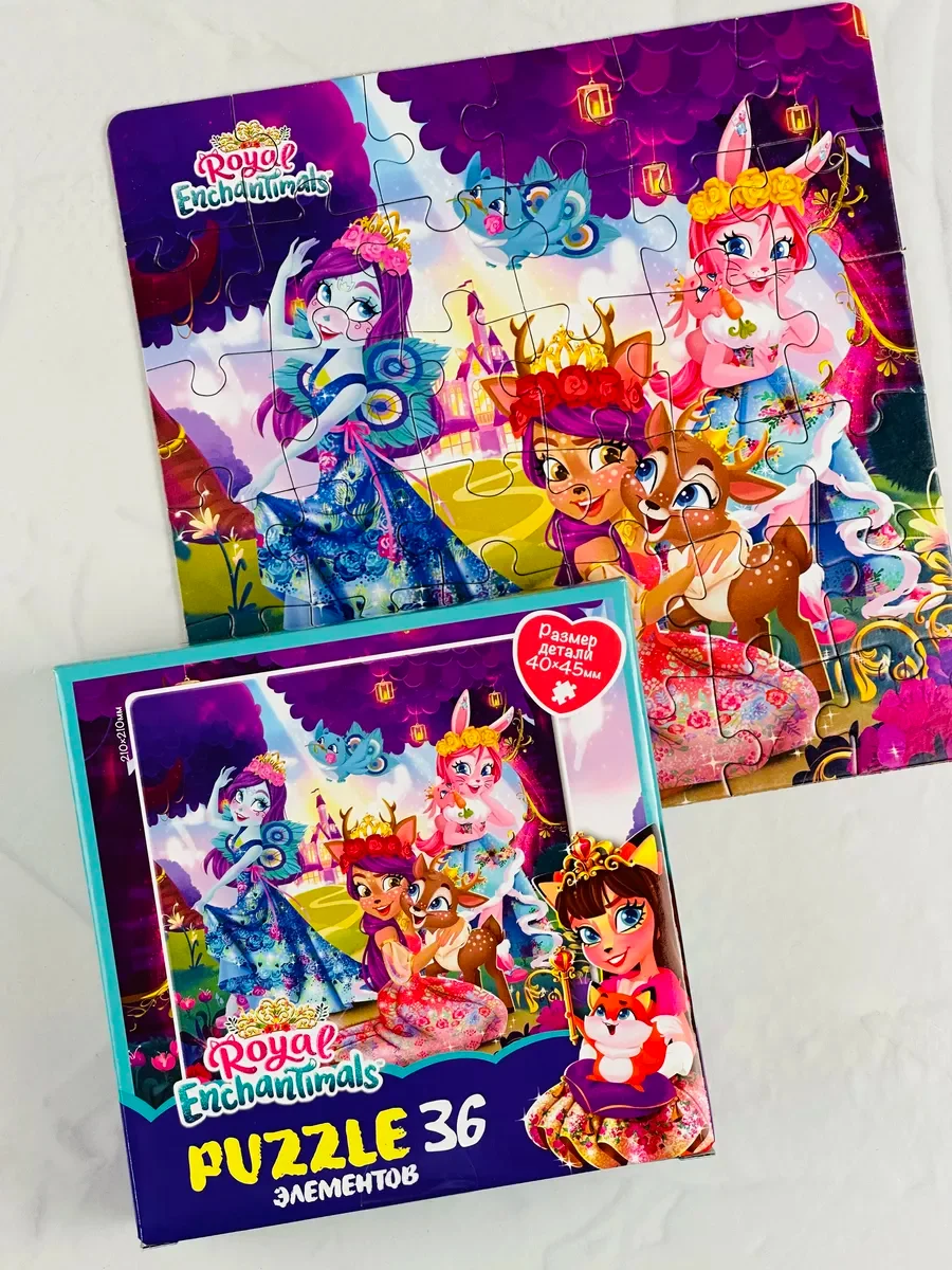 Развивающая игра для девочек Логика энчантималс enchantimals 36 лесные питомцы принцесса