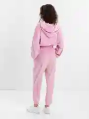 Розовый женский костюм велюровый