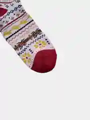 Бордовый носки женские махровые цветные