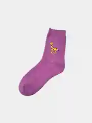 Фиолетовый носки женские махровые цветные