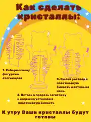 Оранжевый набор для опытов выращивание кристаллов, подарок на новый год