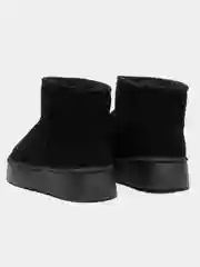 Черный угги женские, короткие, зимние, с мехом