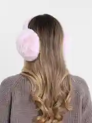 Розовый наушники утепленные, зимние, теплые