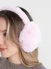 Розовый наушники утепленные, зимние, теплые