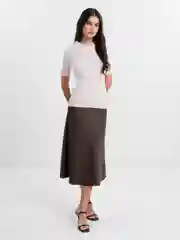 Розовый футболка