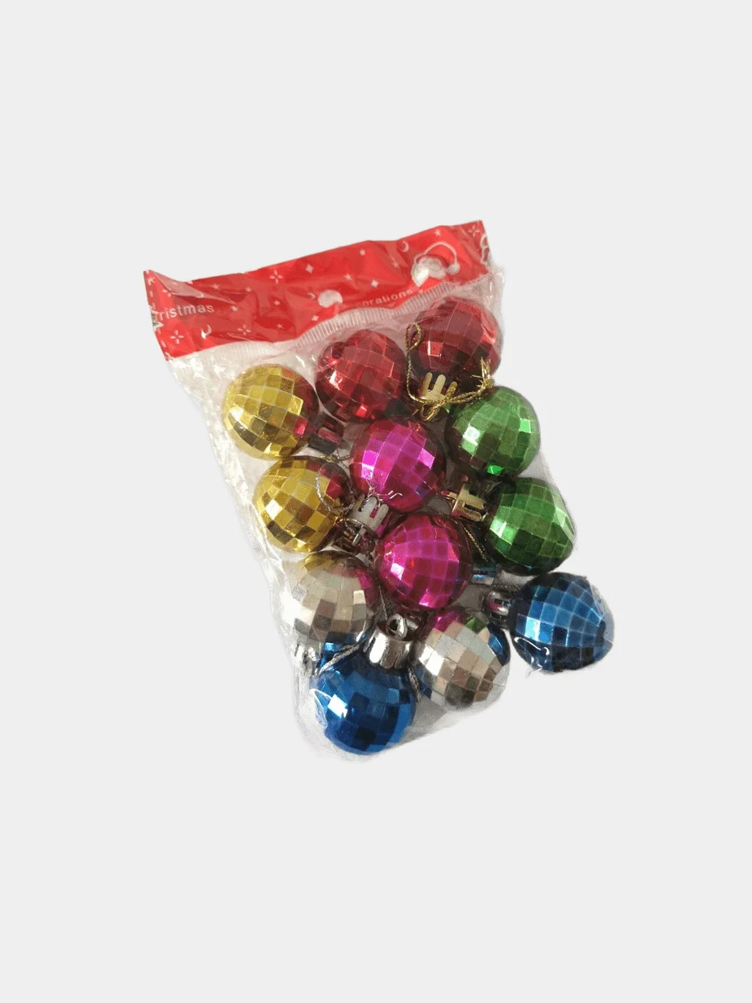 Елочные игрушки, набор шаров, новогодние украшения, d-3 см, 12 шт