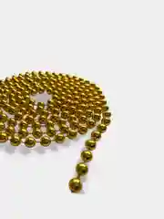 Золотой бусы новогодние для украшения елки, для декора и поделок, длина 1,5 м