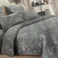 Серый меланж комплект постельного белья, бязь, 100% хлопок
