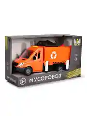 Игрушка-мусоровоз  KID ROCKS, масштаб 1:16,со звуком и светом, инерц. механизм